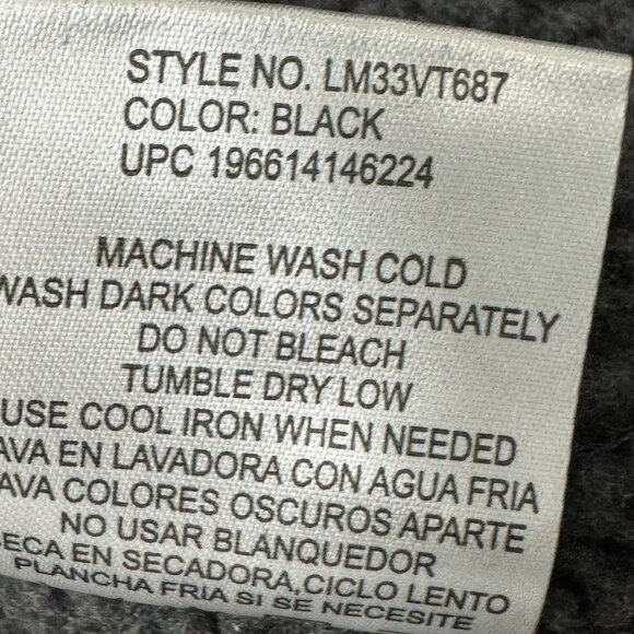 Lee Workwear Vest Mens XXL Sherpa Lined Canvas Black Full Zip Pockets - Picture 9 of 9